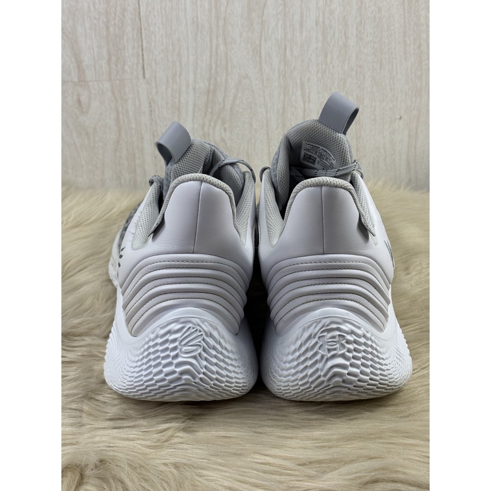 Under Armour Curry Flow 9 Team Shoes Men's 15 White Gray Basketball Flawed - Picture 4 of 11